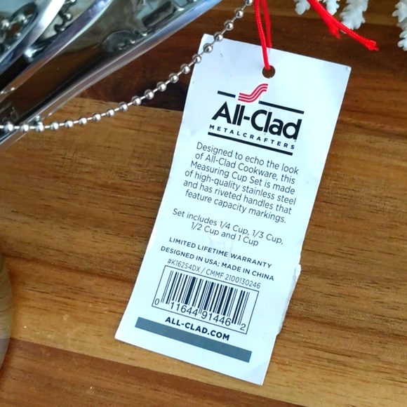 All clad 🔥NWT 🔥 stainless steel measuring cup set Williams-Sonoma! - Picture 2 of 8